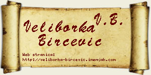 Veliborka Birčević vizit kartica